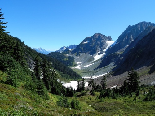 Looking east from Cascade Pass