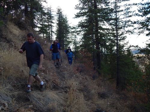 Hiking at Jeff's Cabin